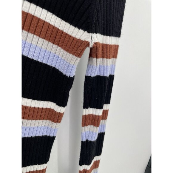 Nine West Women's Ribbed Striped Crew Neck Long Sleeve Pullover Sweater Size XXL - Picture 7 of 9